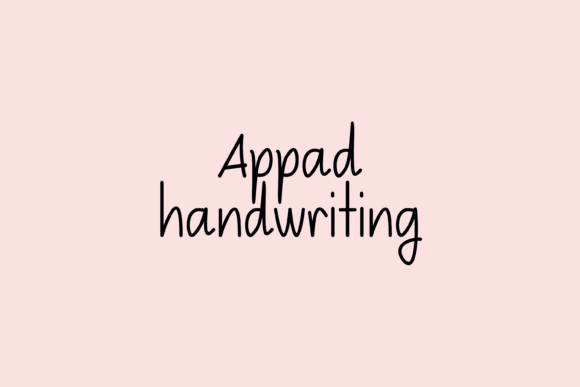 Appad: A Friendly Handwritten Font for Digital Branding