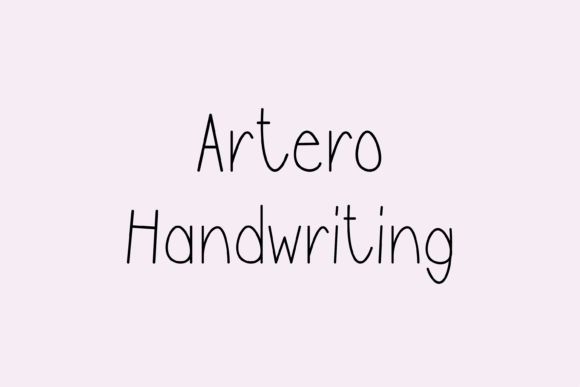 Artero: A Font That Gives Your Projects a Handwritten Charm