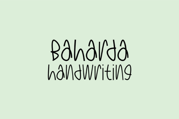 Baharda: A Font with a Friendly, Handwritten Touch for Brands