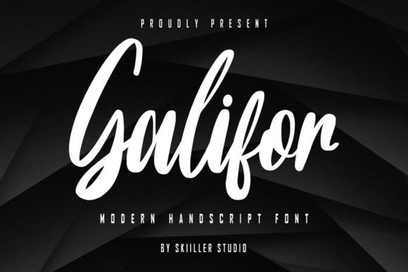 Galifor: A Handwritten Script Font for Makers