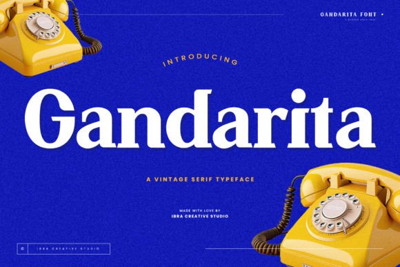 Gandarita: The Vintage Serif That Elevates Campaign Stories