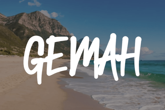 Gemah: A Handwritten Font That Elevates Your Brand Personality