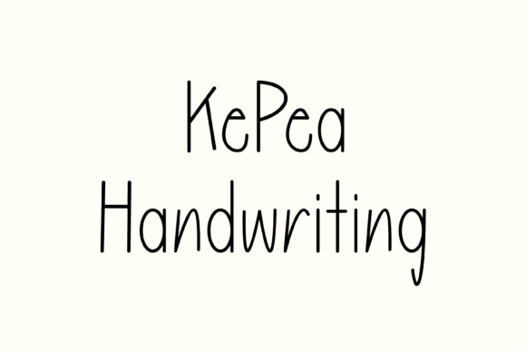 Kepea: A Friendly Handwritten Font for Editorial Design