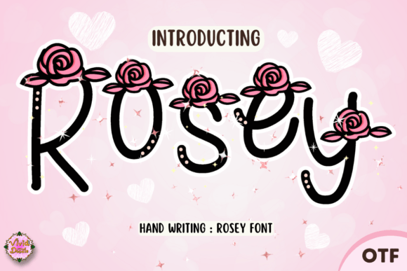 Rosey: A Festive Handwritten Font for Crafting & Selling