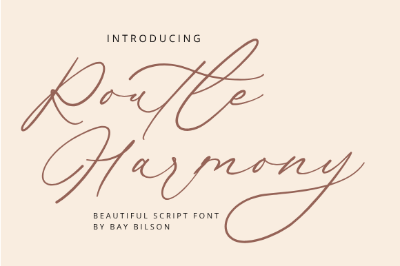 Routle Harmony: A Versatile Script Font for Digital Design