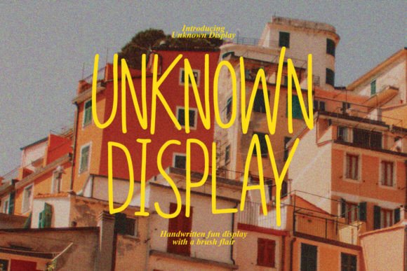Unknown Display: A Typeface for Brands With Character